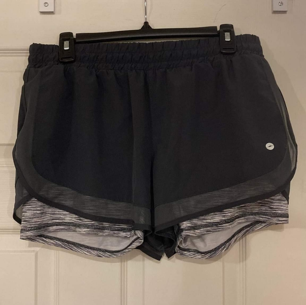 Gray athletic shorts